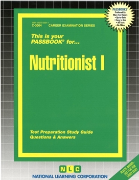 Spiral-bound Nutritionist I: Passbooks Study Guide Book
