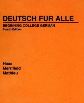 Hardcover Deutsch Für Alle: Beginning College German Book