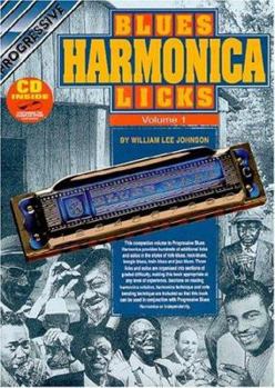 Paperback Blues Harmonica Licks Vol. 1 Bk/CD Book