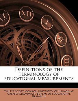 Paperback Definitions of the Terminology of Educational Measurements Book