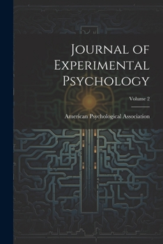 Paperback Journal of Experimental Psychology; Volume 2 Book