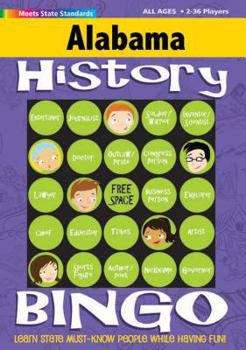 Hardcover Alabama History Bingo Game Book