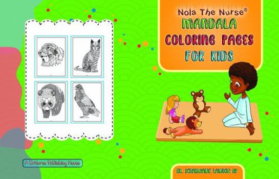 Paperback Nola The Nurse® Mandala Coloring Pages for kids Book