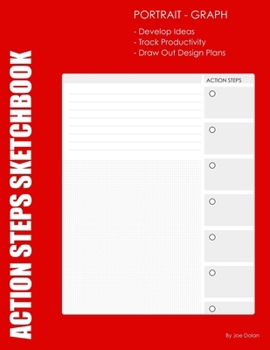 Action Steps: Portrait Layout - Graphed Pages : Action Steps with Graphed Lines for Creating. Portrait Page Layout