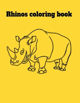 Paperback Rhinos coloring book