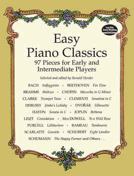 Paperback Easy Piano Classics: 97 Pieces for Early and Intermediate Players Book