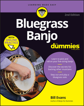 Paperback Bluegrass Banjo for Dummies: Book + Online Video & Audio Instruction Book