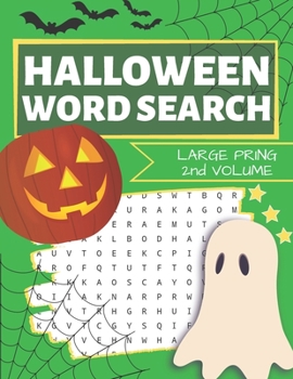 Halloween Word Search: Puzzle Book Large Print - 80 Halloween Puzzles (Edition/Volume 2)