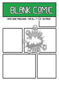Blank Comic: Comic Book Panelbook - for all, 7 X 10, 130 Pages, blank, good quality, Multi Panels Comic Book Paper Template, comic sheet for drawing your own comics, stimulate your imagination and cre