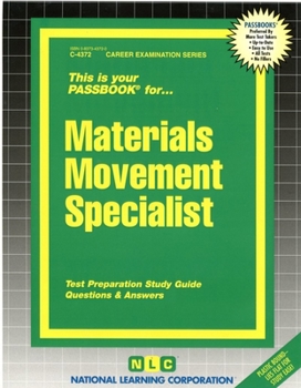 Paperback Materials Movement Specialist: Test Preparation Study Guide Questions & Answers Book