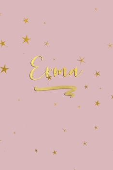Paperback Erma: Personalized Journal to Write In - Rose Gold Line Journal Book