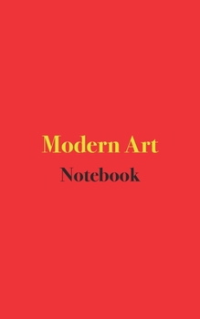 Paperback Modern Art Notebook: Blank Lined Notebook Book