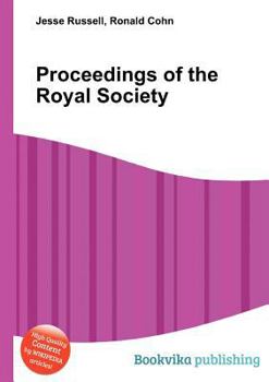Paperback Proceedings of the Royal Society Book