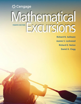 Paperback Student Solutions Manual for Aufmann/Lockwood/Nation/Clegg's Mathematical Excursions, 4th Book