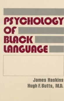 Paperback Psychology of Black Language Book