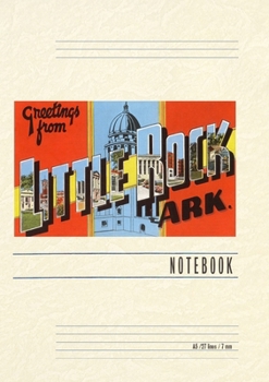 Vintage Lined Notebook Greetings from Little Rock