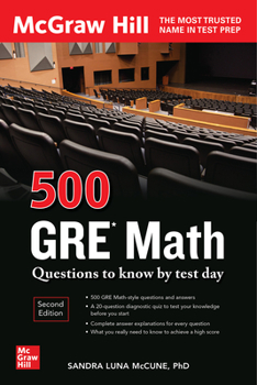Paperback 500 GRE Math Questions to Know by Test Day, Second Edition Book