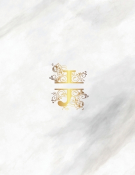 Paperback J: Monogram Initial Weekly Academic Planner Marble 8.5 x 11 Book