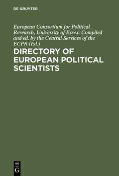 Hardcover Directory of European Political Scientists Book