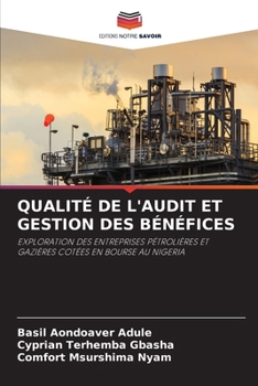 Paperback Qualité de l'Audit Et Gestion Des Bénéfices [French] Book