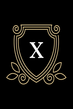 X: monogram initial Letter X - Personalized Initial Monogram Letter X  College Ruled Notebook - 6 x 9 inch Pocket Size: Cute Alphabet Vintage ...
