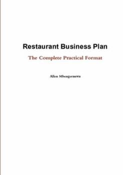 Paperback Restaurant Business Plan - The Complete Practical Format Book