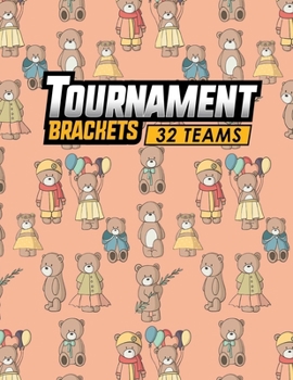 Paperback Tournament Brackets - 32 Teams Book