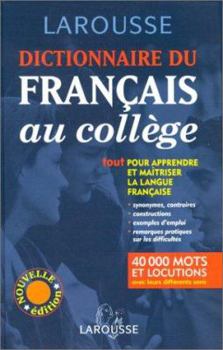 Hardcover Larousse Dictionnaire Du Francais Au College (French Edition) [French] Book