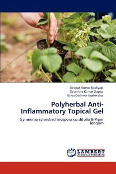 Paperback Polyherbal Anti-Inflammatory Topical Gel Book