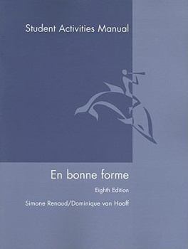 Paperback En Bonne Forme Student Activities Manual [French] Book