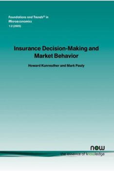 Paperback Insurance Decision Making and Market Behavior Book