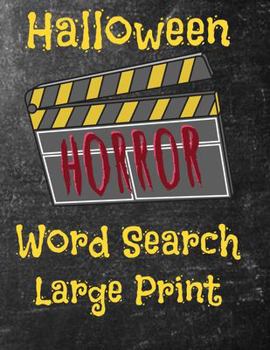 Paperback Halloween Horror Word Search [Large Print] Book