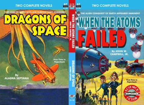 Paperback When the Atoms Failed & Dragons of Space Book