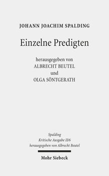 Hardcover Kritische Ausgabe: 2. Abteilung: Predigten. Band 6: Einzelne Predigten [German] Book