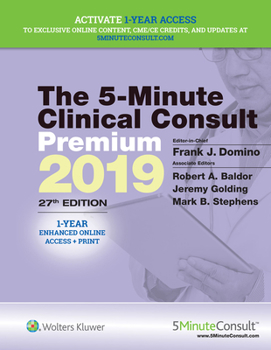 Hardcover The 5-Minute Clinical Consult Premium 2019 Book