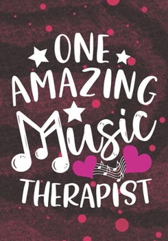 Paperback one amazing Music Therapist: Blank Lined Journal Notebook for Music Therapist, Physical health Music Therapy Professionals, and Future Pediatric Mu Book