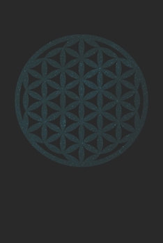 Paperback sacred geometry flower of life galaxy: 6" x 9" dotted grid blank 120 pages, bullet journal, notebook or diary Book