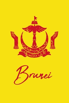 Paperback Brunei: Flag Emblem 120 Page Lined Note Book