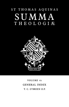 Paperback Summa Theologiae Index: Volume 61: General Index Book