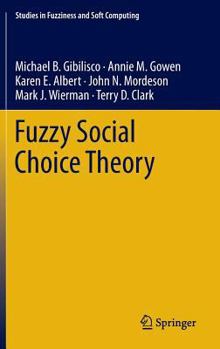 Hardcover Fuzzy Social Choice Theory Book