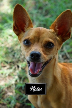 Chihuahua Dog Pup Puppy Doggie Notebook Bullet Journal Diary Composition Book Notepad - Happy Smile: Cute Animal Pet Owner Composition Book with 100 Dotted Dot Grid Paper Pages in 6” x 9” Inch