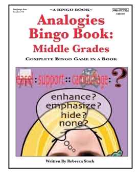 Paperback Analogies Bingo Book: Middle Grades: Complete Bingo Game In A Book