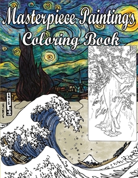 Paperback Masterpiece Paintings Coloring Book