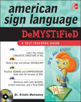Paperback American Sign Language Demystified [With DVD] Book