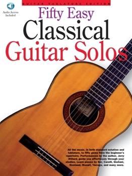 Paperback 50 Easy Classical Guitar Solos Book