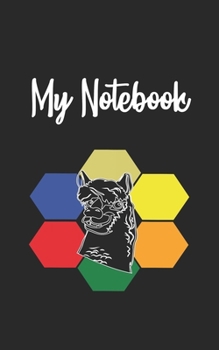 Paperback My Notebook: Alpaca Llama Retro And Vintage Style 100 Pages And Lined Book