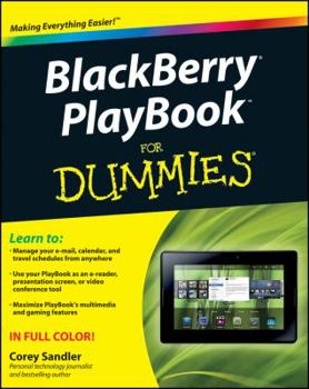 Paperback Blackberry Playbook for Dummies Book