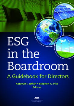 Paperback Esg in the Boardroom: A Guidebook for Directors Book