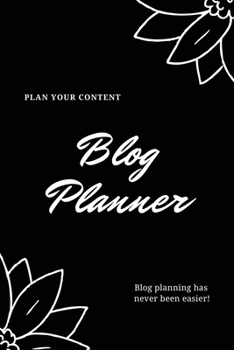Paperback Blog Planner: Bloggers Design, Plan, & Create Using Content Strategy Planning, Creating Social Media Post, Blogger Gift, Journal Book