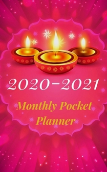 Paperback 2020-2021 Monthly Pocket Planner: A classic 2-year Monthly Small Purse Calendar Planner- January - December 2020-2021 Notebook Journal Diary For To do Book